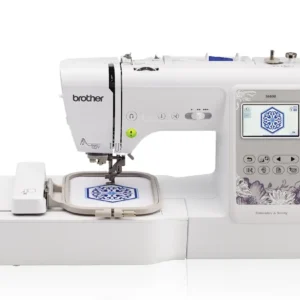 Brother SE600 Sewing and Embroidery Machine, 80 Designs, 103 Built-In Stitches, Computerized, 4" x 4" Hoop Area, 3.2" LCD Touchscreen Display, 7 Included Feet
